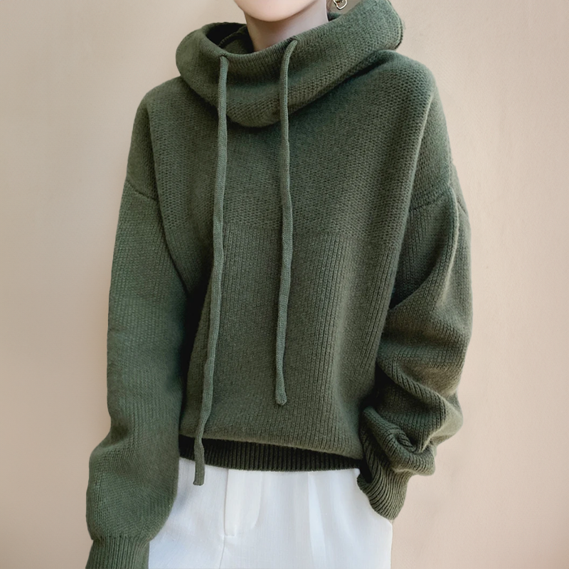India - Hoodie aus 100% Wolle