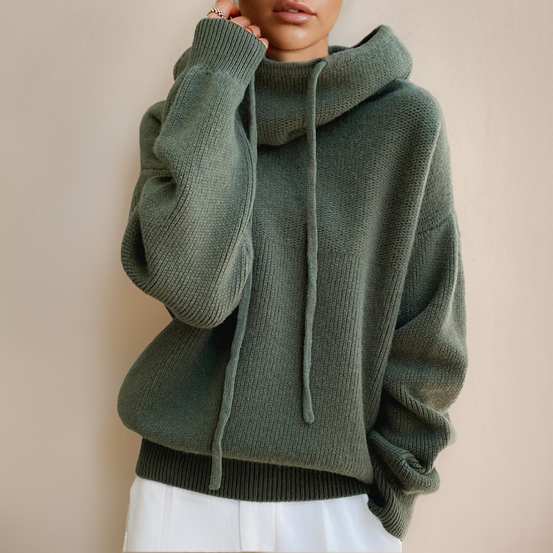 India - Hoodie aus 100% Wolle