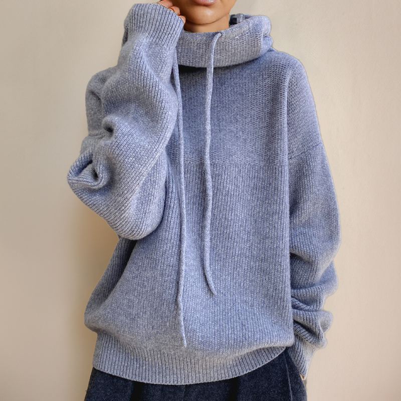 India - Hoodie aus 100% Wolle