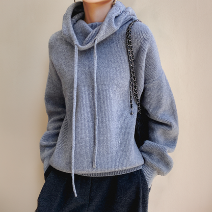 India - Hoodie aus 100% Wolle